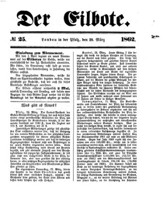 Der Eilbote Samstag 29. März 1862