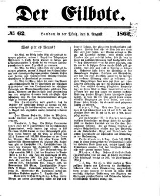 Der Eilbote Samstag 9. August 1862