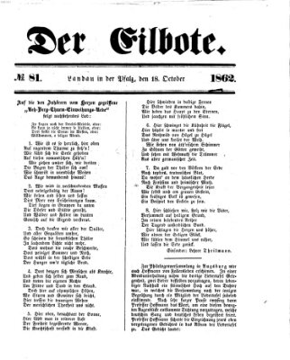 Der Eilbote Samstag 18. Oktober 1862