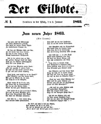 Der Eilbote Samstag 3. Januar 1863