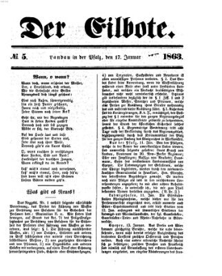 Der Eilbote Samstag 17. Januar 1863