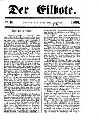 Der Eilbote Samstag 7. Februar 1863