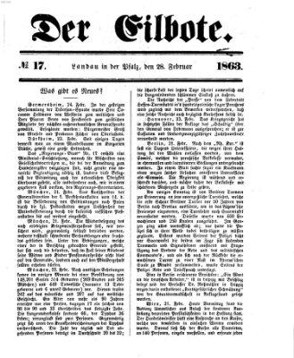 Der Eilbote Samstag 28. Februar 1863