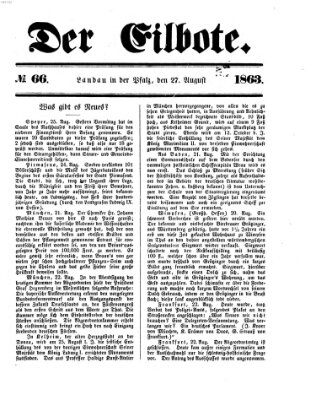 Der Eilbote Donnerstag 27. August 1863