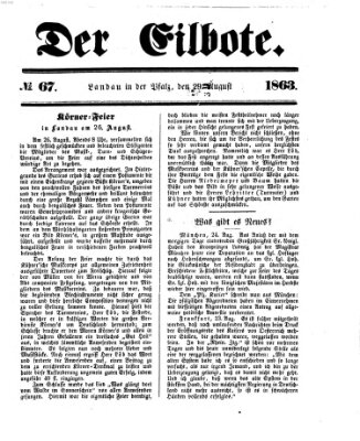 Der Eilbote Samstag 29. August 1863