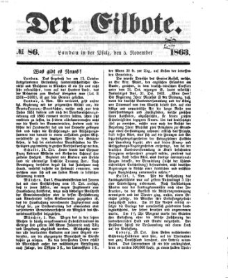 Der Eilbote Donnerstag 5. November 1863