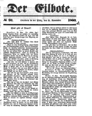 Der Eilbote Samstag 21. November 1863