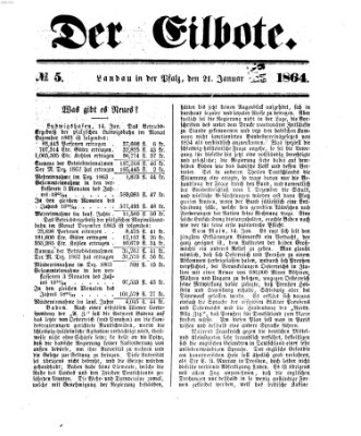 Der Eilbote Donnerstag 21. Januar 1864