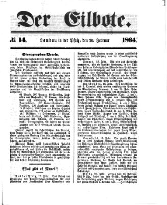 Der Eilbote Samstag 20. Februar 1864