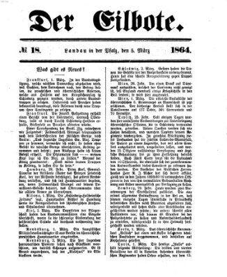 Der Eilbote Dienstag 8. März 1864