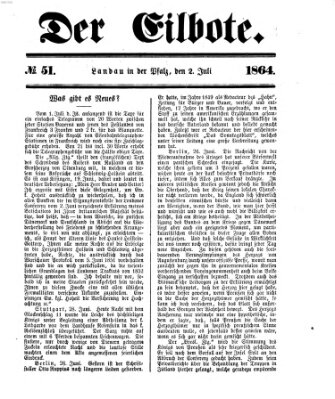 Der Eilbote Samstag 2. Juli 1864