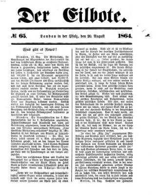 Der Eilbote Samstag 20. August 1864