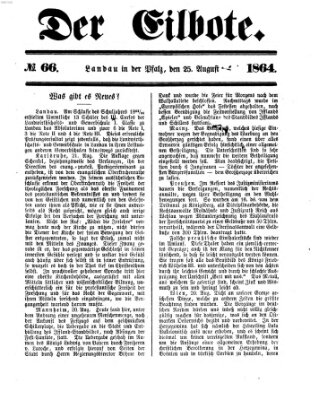 Der Eilbote Donnerstag 25. August 1864