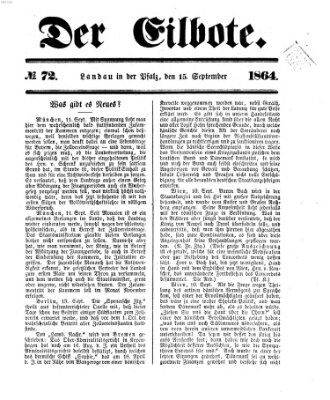 Der Eilbote Donnerstag 15. September 1864