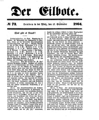 Der Eilbote Samstag 17. September 1864