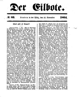 Der Eilbote Samstag 12. November 1864