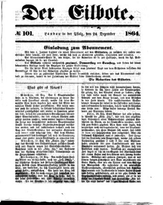 Der Eilbote Samstag 24. Dezember 1864