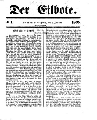 Der Eilbote Donnerstag 5. Januar 1865