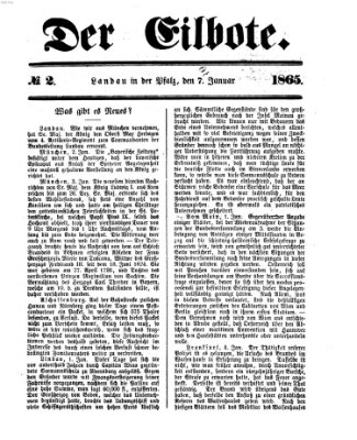 Der Eilbote Samstag 7. Januar 1865