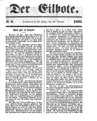 Der Eilbote Samstag 28. Januar 1865