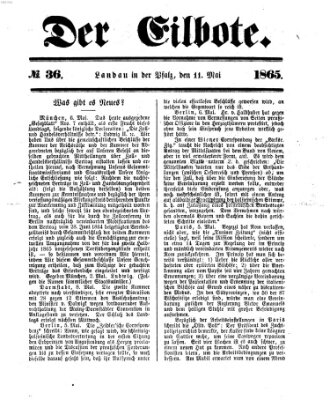 Der Eilbote Donnerstag 11. Mai 1865