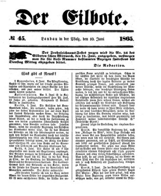 Der Eilbote Samstag 10. Juni 1865