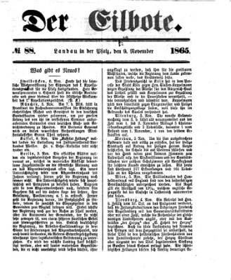 Der Eilbote Donnerstag 9. November 1865