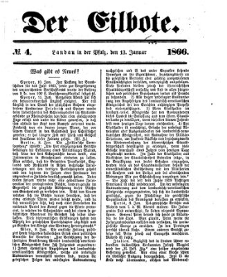 Der Eilbote Samstag 13. Januar 1866