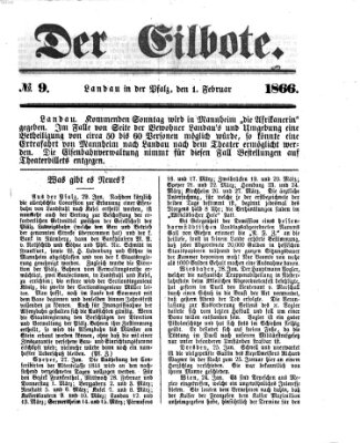 Der Eilbote Donnerstag 1. Februar 1866