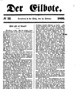 Der Eilbote Samstag 10. Februar 1866