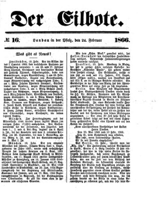 Der Eilbote Samstag 24. Februar 1866