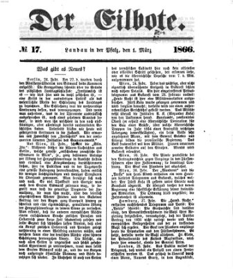 Der Eilbote Donnerstag 1. März 1866