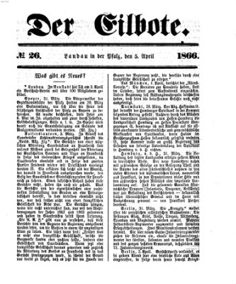 Der Eilbote Donnerstag 5. April 1866