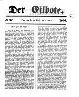 Der Eilbote Samstag 7. April 1866