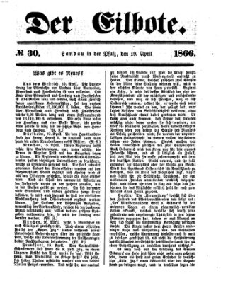 Der Eilbote Donnerstag 19. April 1866