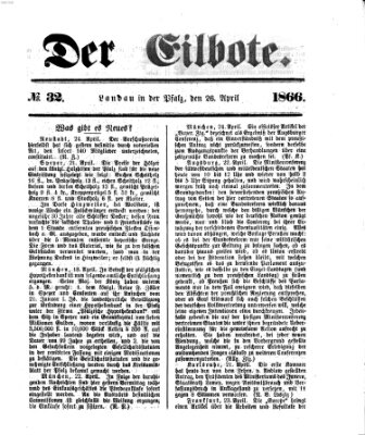 Der Eilbote Donnerstag 26. April 1866