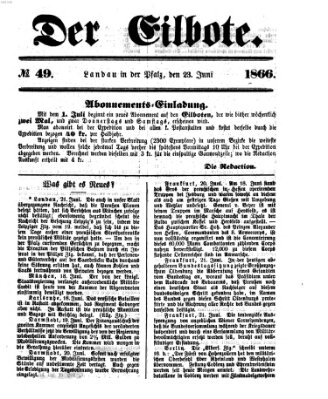 Der Eilbote Samstag 23. Juni 1866