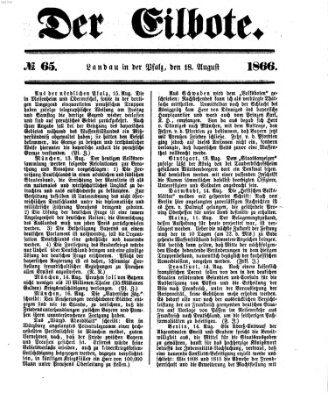 Der Eilbote Samstag 18. August 1866