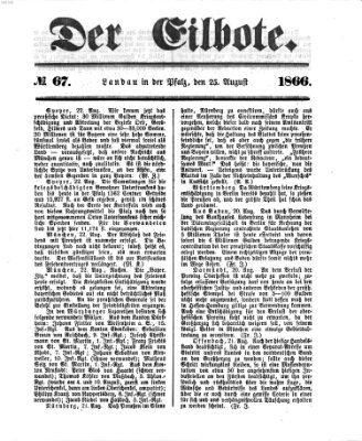 Der Eilbote Samstag 25. August 1866