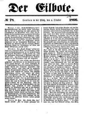 Der Eilbote Donnerstag 4. Oktober 1866