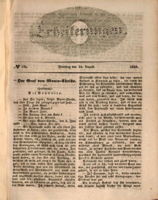 Erheiterungen (Aschaffenburger Zeitung) Sonntag 24. August 1845