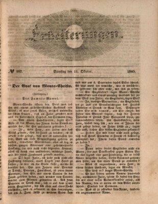 Erheiterungen (Aschaffenburger Zeitung) Samstag 11. Oktober 1845