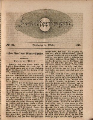 Erheiterungen (Aschaffenburger Zeitung) Dienstag 14. Oktober 1845