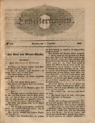 Erheiterungen (Aschaffenburger Zeitung) Sonntag 7. Dezember 1845