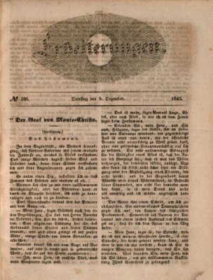 Erheiterungen (Aschaffenburger Zeitung) Dienstag 9. Dezember 1845