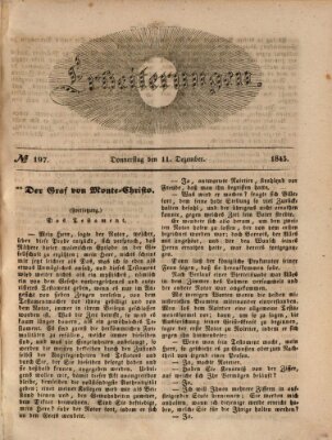 Erheiterungen (Aschaffenburger Zeitung) Donnerstag 11. Dezember 1845