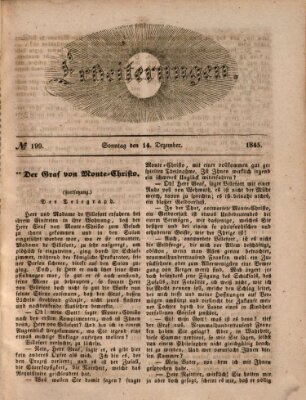 Erheiterungen (Aschaffenburger Zeitung) Sonntag 14. Dezember 1845