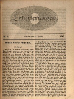 Erheiterungen (Aschaffenburger Zeitung) Sonntag 31. Januar 1847