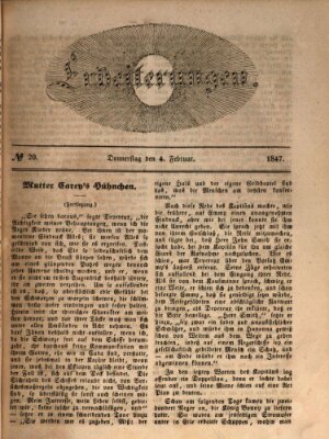 Erheiterungen (Aschaffenburger Zeitung) Donnerstag 4. Februar 1847