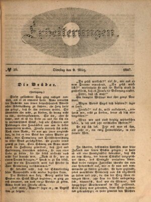 Erheiterungen (Aschaffenburger Zeitung) Dienstag 9. März 1847